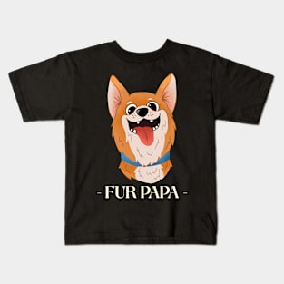 Fur Papa Funny Pet Owner Kids T-Shirt